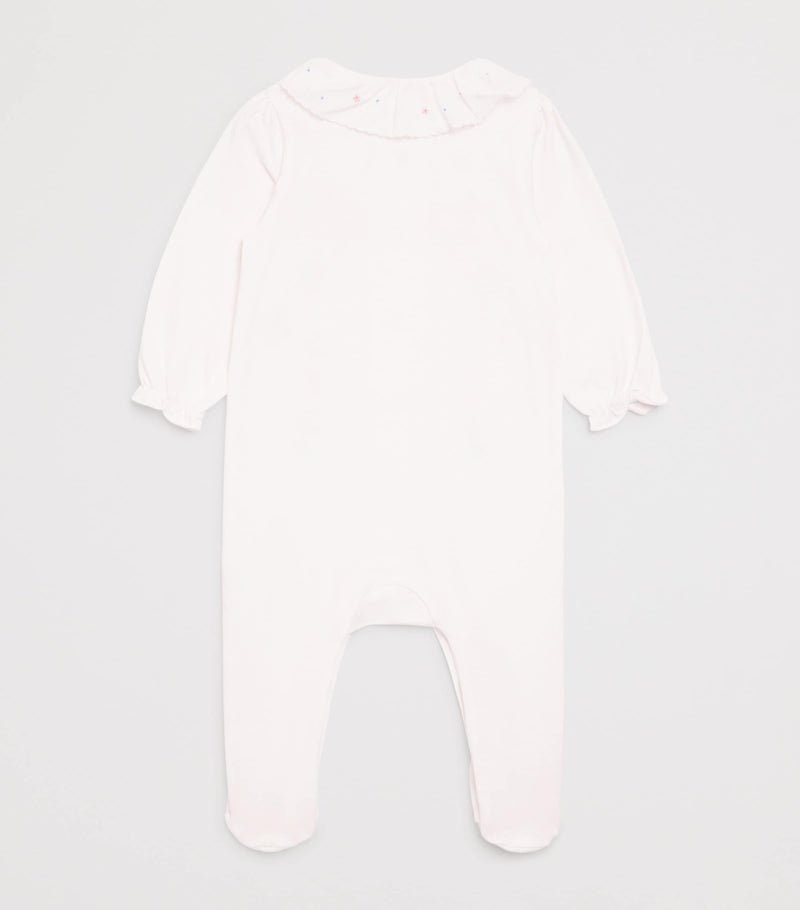 Tartine et Chocolat cotton frill-collar all-in-one 0-24 months (British brand)
