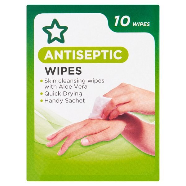 Superdrug Antiseptic 10 Wipes GOODS Superdrug