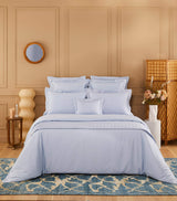 Yves Delorme Triomphe Celeste Super King Flat Sheet 270cm x 295cm