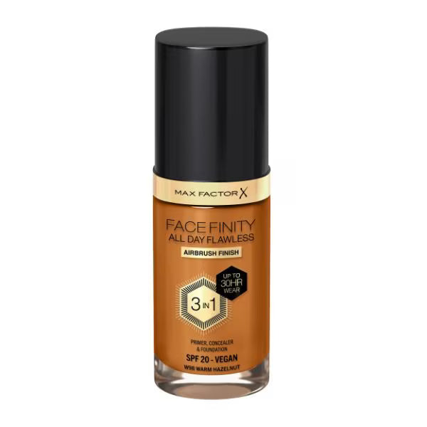 Max Factor Facefinity Liquid Foundation Warm Hazelnut, imported from the UK