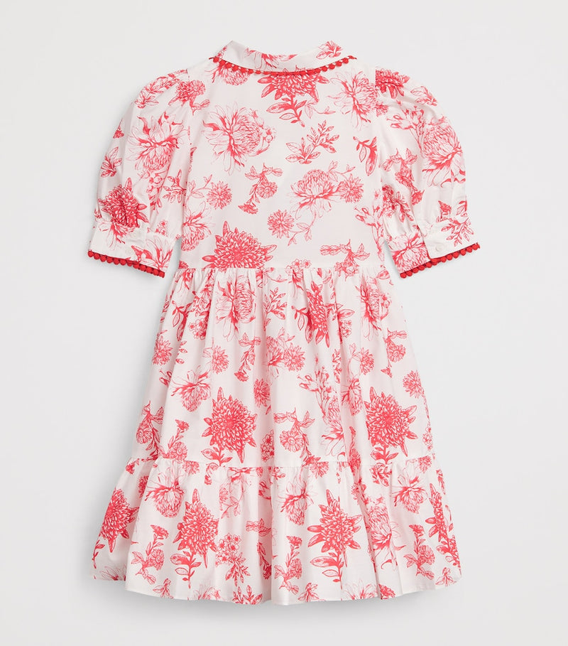 Patachou Red Blossom dress 3-12 years, imported from the UK