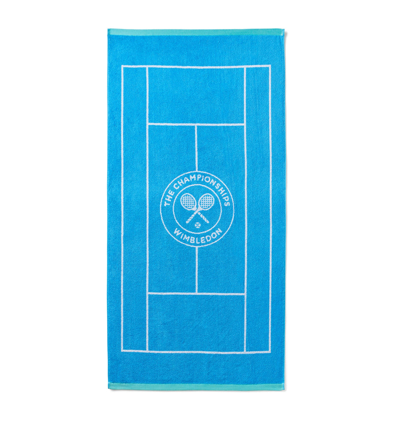 Christy Wimbledon Tennis Court bath towel 70cm x 133cm - British product