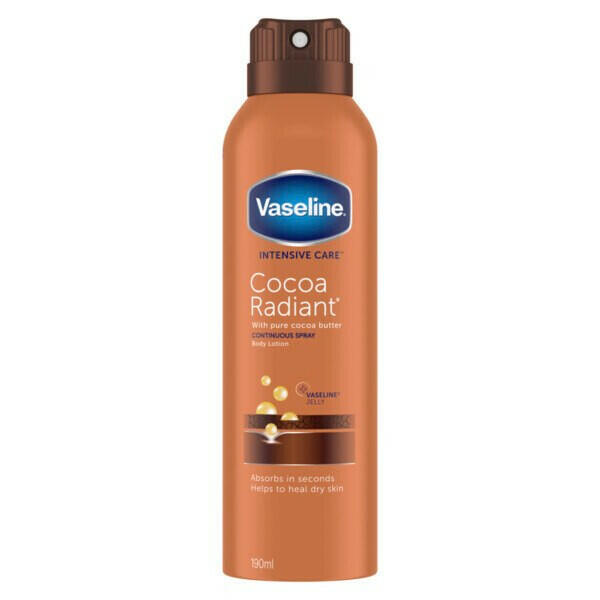 Vaseline Intensive Cocoa Radiant Spray Moisturiser 190ml GOODS Superdrug