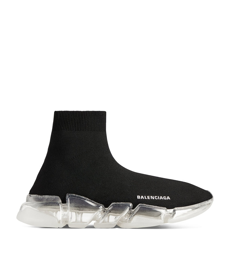 Knitted Sneakers with Ergonomic Sole and Lace-Up Fastening