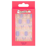 Fantasy Stick On Nails Purple 24pc