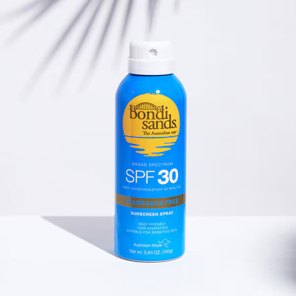 Bondi Sands SPF 30 Mist 160g Fragrance Free - British product