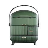 Livingandhome Makeup Cosmetic Organizer Green Storage Box