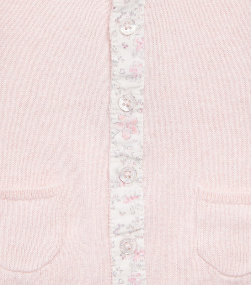 Marie-Chantal cotton-cashmere Casey baby cardigan 3-24 months, imported from the UK