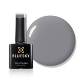 Bluesky gel polish in medium grey colour shade - British product.