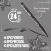 NYX Epic Ink liquid eyeliner Graphite Glitz shade, imported from the UK