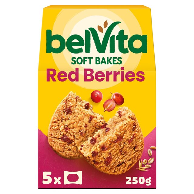 Belvita Red Fruits Soft Bakes Breakfast Biscuits 5 x 50g - McGrocer