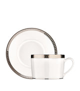 Christofle Malmaison Porcelain Espresso Cup and Saucer