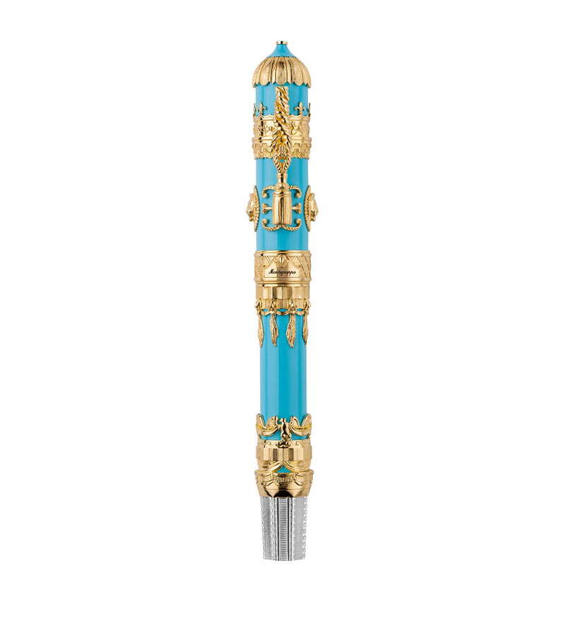 Montegrappa Resin and Yellow Gold Montgolfier Rollerball Pen