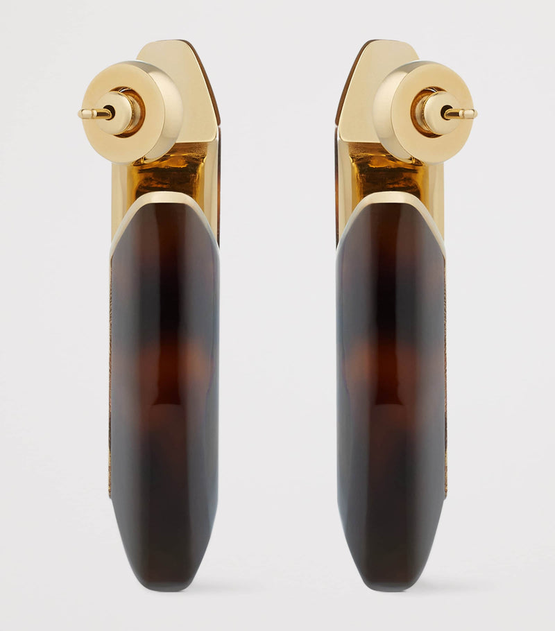 Givenchy Large Tortoiseshell Earrings
