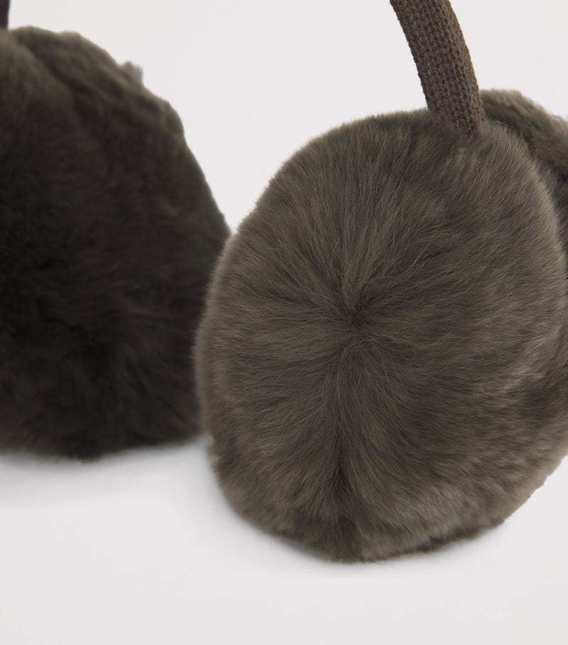 Yves Salomon rabbit fur ear muffs for kids (British brand)