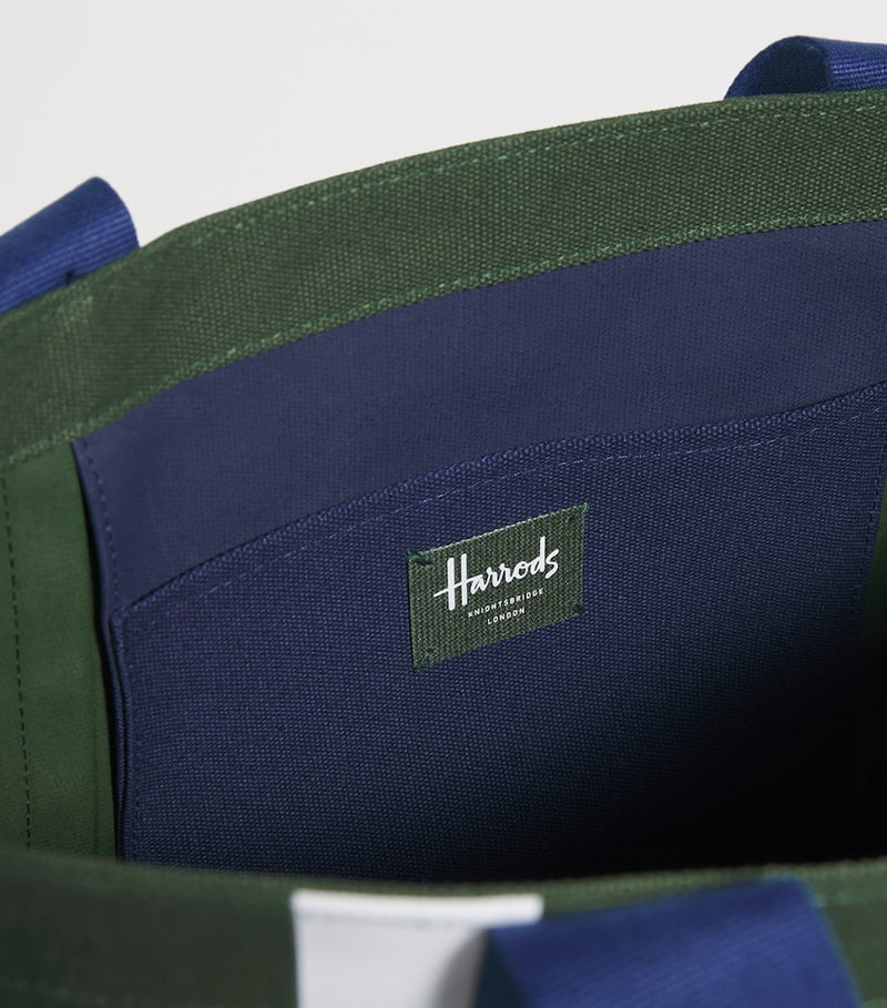 Harrods Medium Cotton Logo Tote Bag