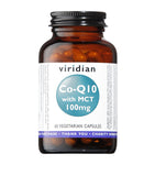 Viridian Co-Enzyme Q10 100mg with MCT capsules 60 count (British brand)