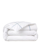 Yves Delorme Athena Celeste Super King duvet cover 260cm x 220cm (British brand)