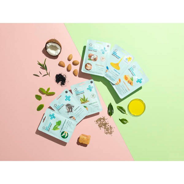 Superdrug Charcoal Nourishing Foot Mask with Foot Socks GOODS Superdrug