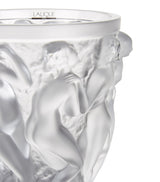 Crystal Vase with Embossed Bacchus Design 24cm Height
