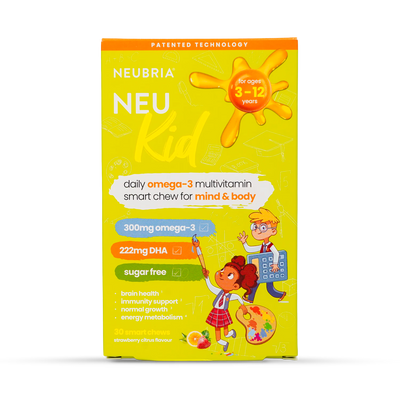 Neubria Neu Kid Multivitamin + Omega-3 Strawberry Citrus Flavour Kids Soft Chews 30