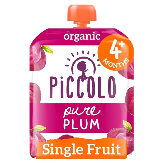 Piccolo Pure Plum Prune Organic Pouch 4 mths+ 70g - McGrocer