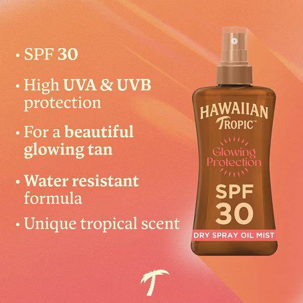 Hawaiian Tropic Dry Protective Oil Spray SPF30 200ml, UK version