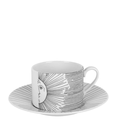 Ensemble tasse et soucoupe Solitario Fornasetti