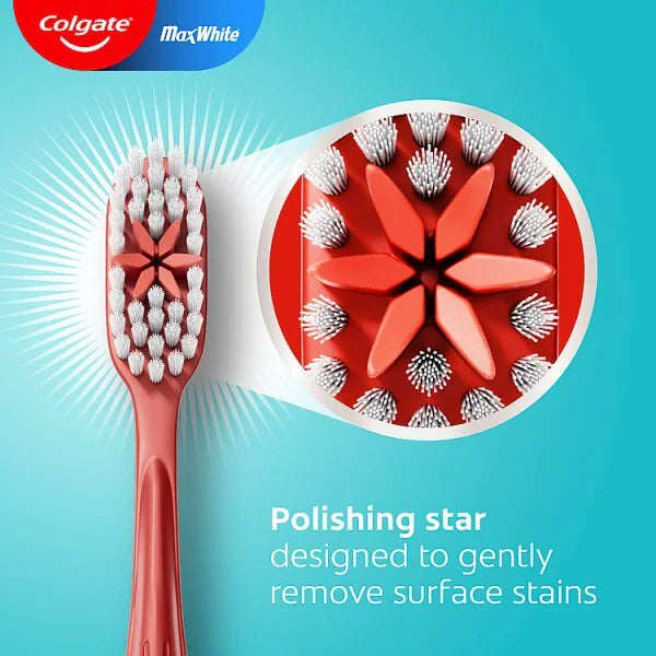 Colgate Max White Medium Manual Toothbrush - British product