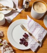 White Fluted Porcelain Plate 27cm
