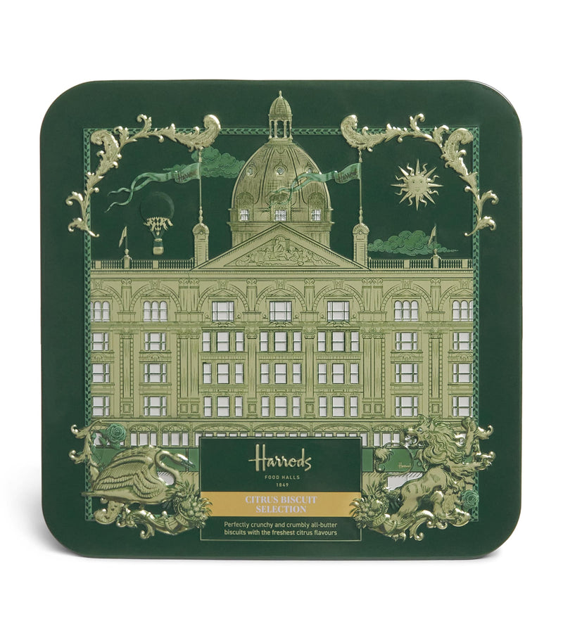 Harrods Citrus Biscuit Selection Tin (300g)