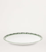 Set of 2 Soup Plates in Verde Maiolica Porcelain, 20cm Diameter