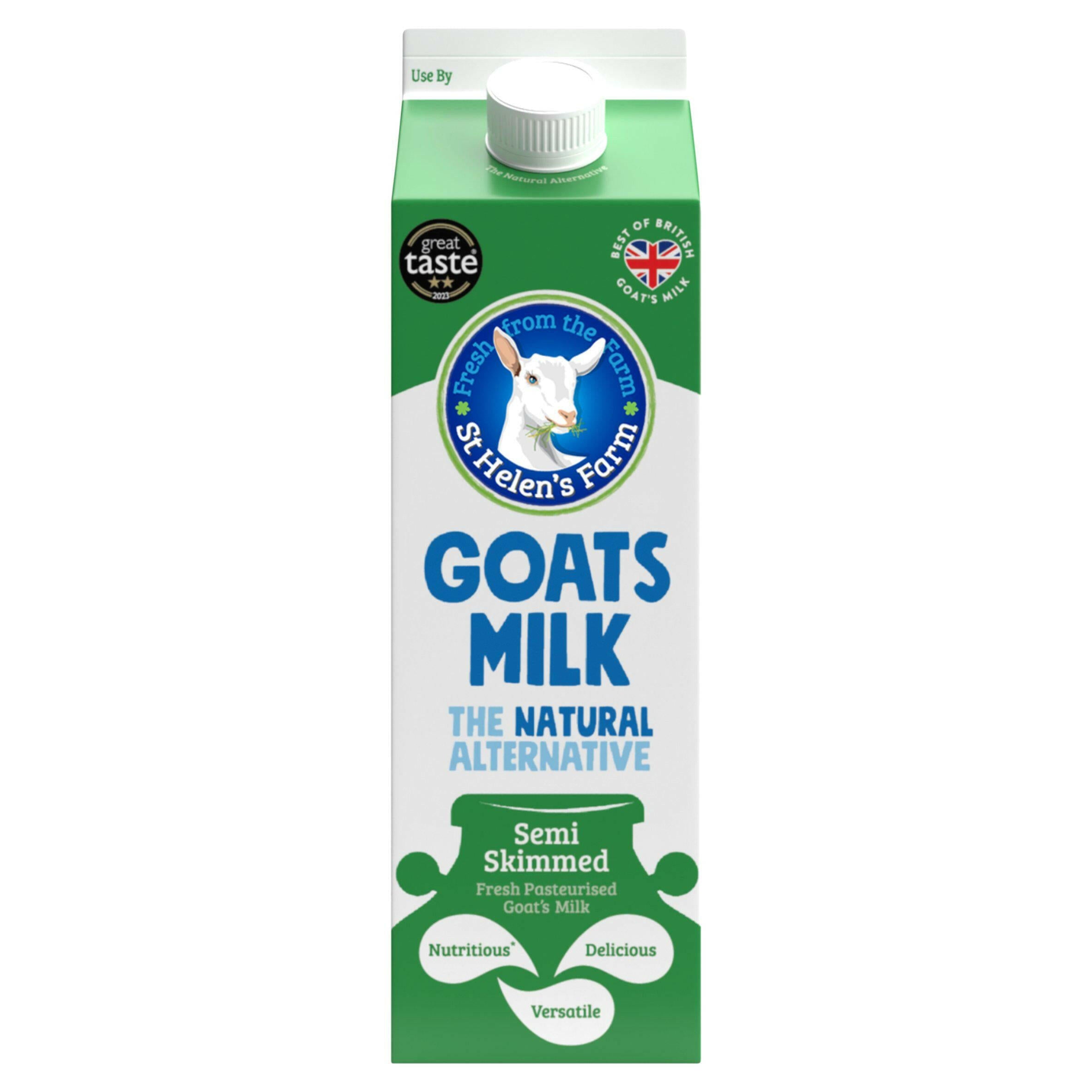 St Helen's Farm Semi Skimmed Goats Milk 1L GOODS Sainsburys