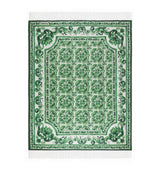 Dolce&Gabbana Casa Cashmere Verde Maiolica Fringe Throw (140cm x 180cm)