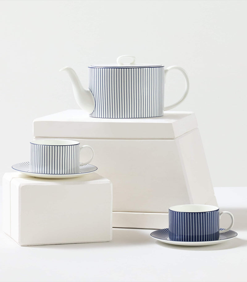 Wedgwood Pinstripe Teacup and Saucer