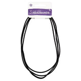 Superdrug Mid Headbands Black Hair Bands 3 Pack