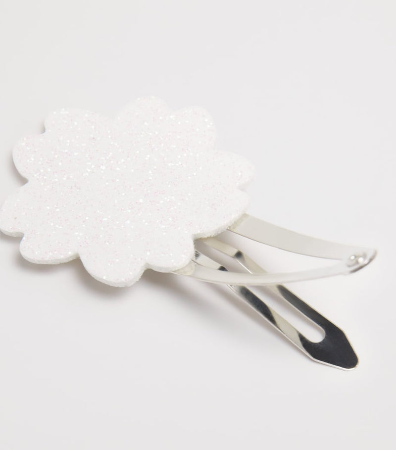 Tartine et Chocolat Glitter Flower Hair Clips (Set of 2)
