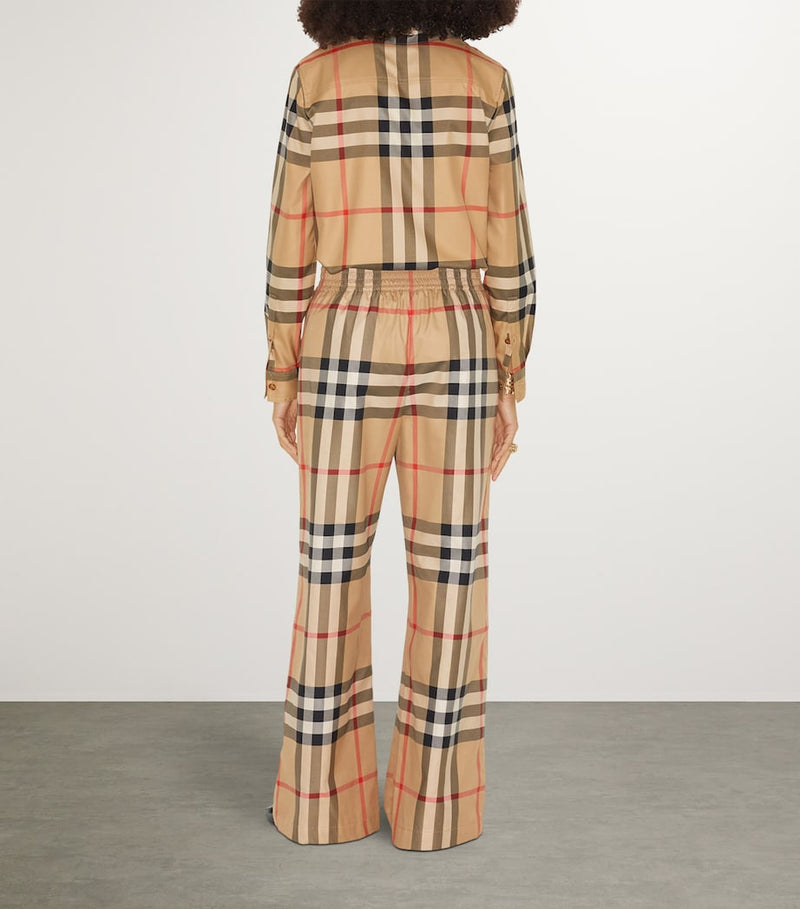 Burberry cotton check trousers - British product