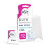 Veet face hair removal wax strips 40 pack (British brand)