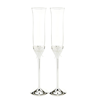 Wedgwood Love Knots Toasting Flutes Set of 2