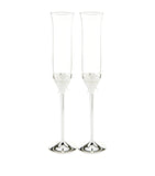 Wedgwood Love Knots Toasting Flutes Set of 2 (British brand)