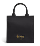 Harrods small cotton logo tote bag, UK version