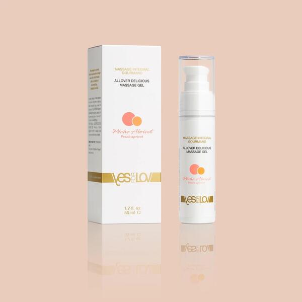 YESforLOV All Over Peach Apricot Flavour Massage Gel 50ml GOODS Superdrug
