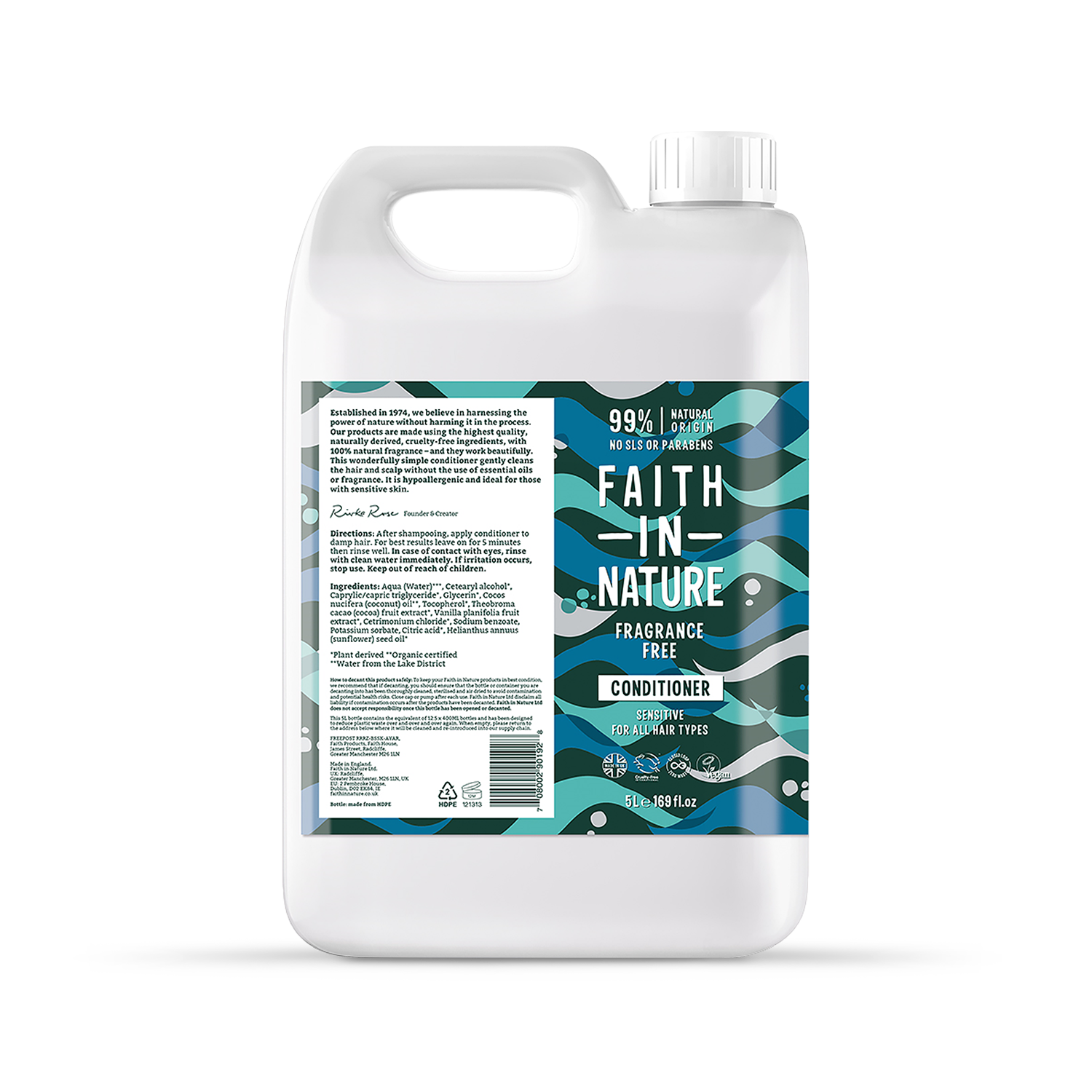 Faith in Nature Fragrance Free Conditioner 400ml - 998935