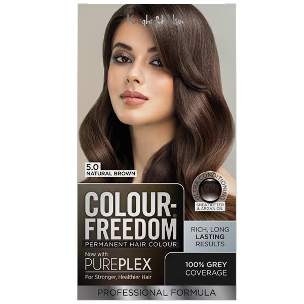 Colour Freedom Hair Dye Natural Brown 185ml imported from the UK