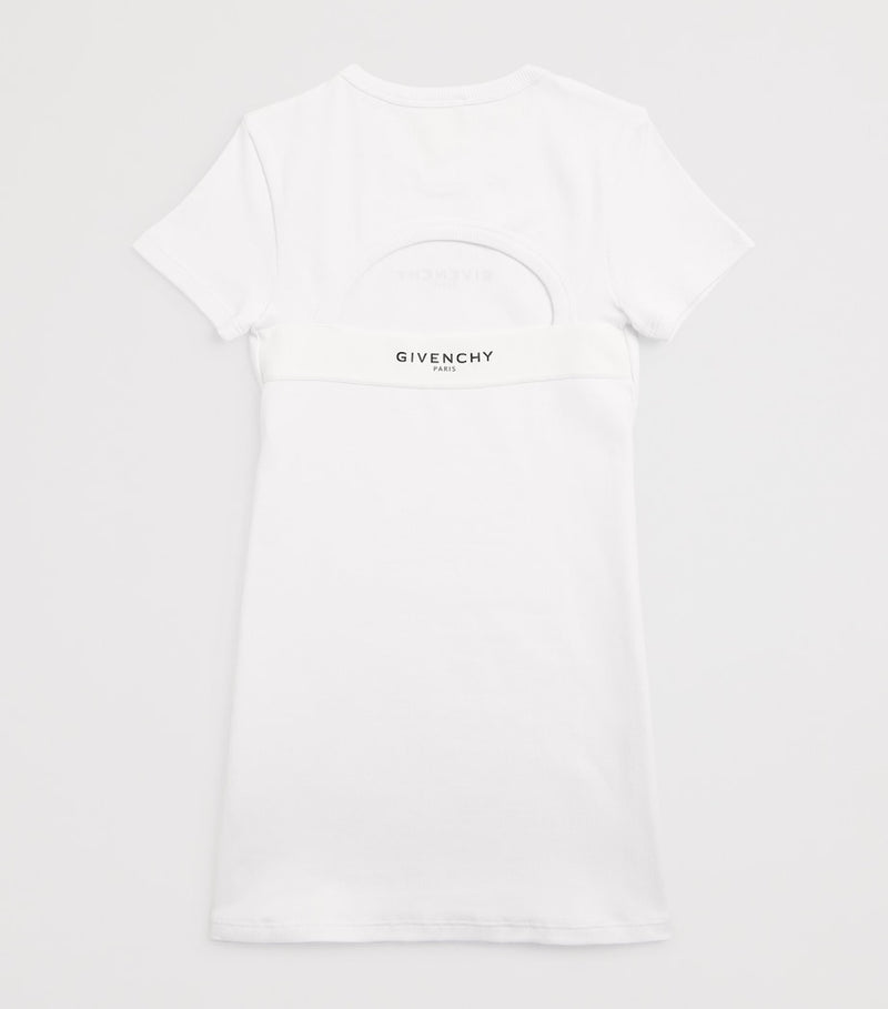 Givenchy Kids stretch-cotton logo short-sleeve dress 4-12+ years, UK version