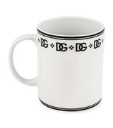 Porcelain Mug with Monogram Design and 250ml Capacity
