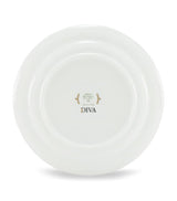 Hand-Decorated Porcelain Side Plate in Green 24cm Diameter