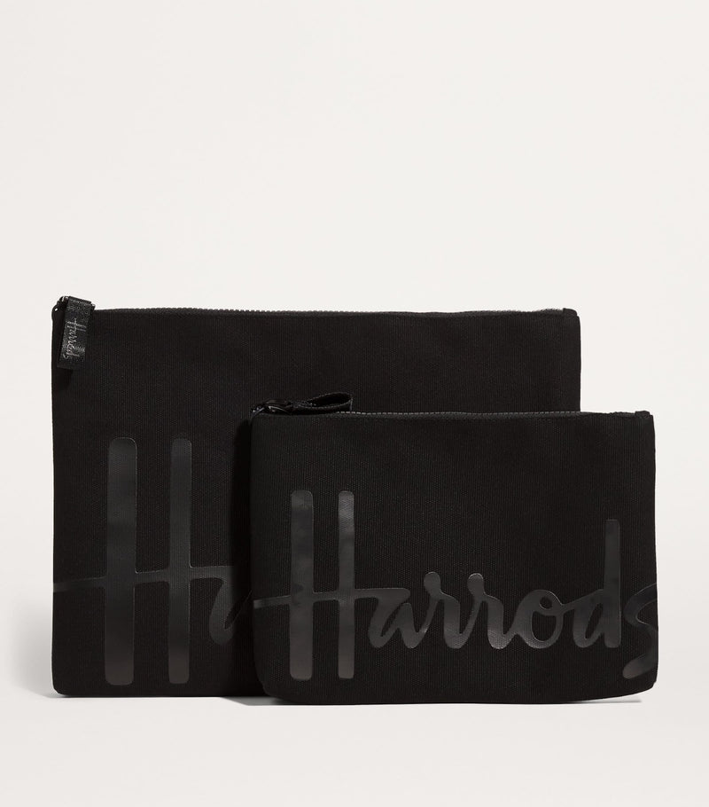 Harrods Large Cotton Logo Pouch
