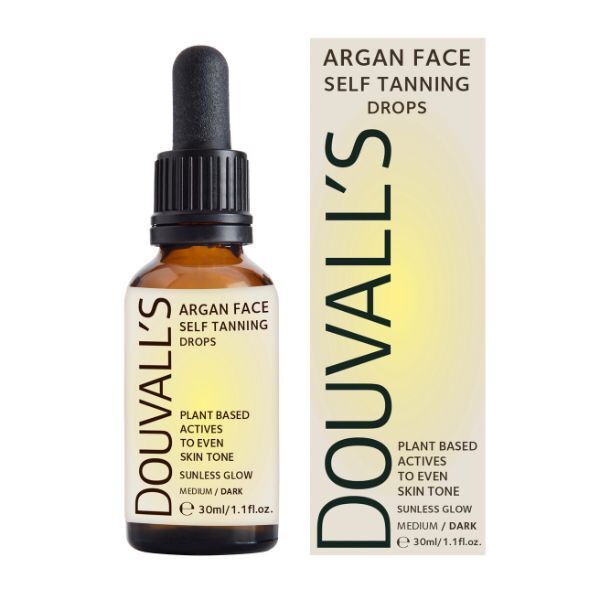 Douvalls face self tan drops Medium-Dark 30ml - British product
